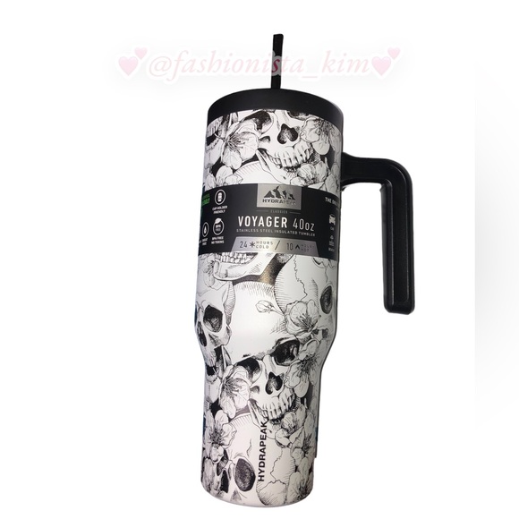 Hydrapeak voyager skull insulated 40 oz tumbler limited edition HTF NWT - Picture 8 of 11